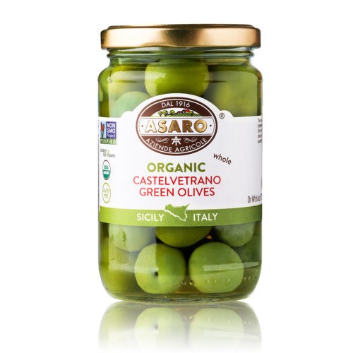 Asaro Organic Castelvetrano Olives - Whole - 170 gm